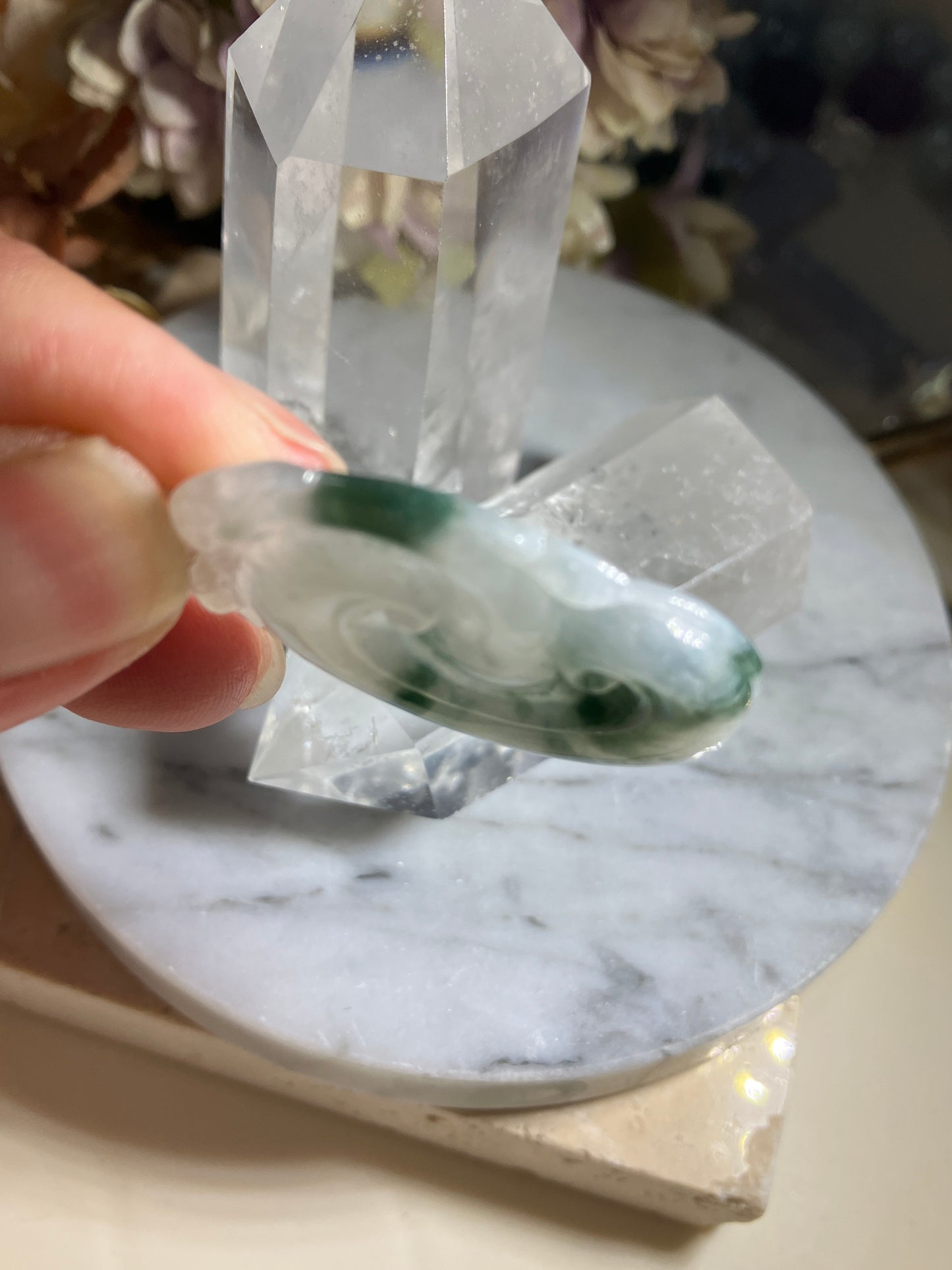 Jadeite Pendant ｜天然翡翠如意吊墜(JB00382)