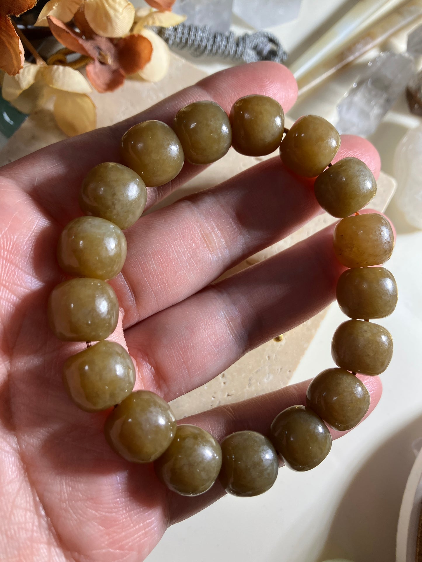 Natural Nephrite Jade Bracelet｜天然和田玉 手鏈 (NJB00300)