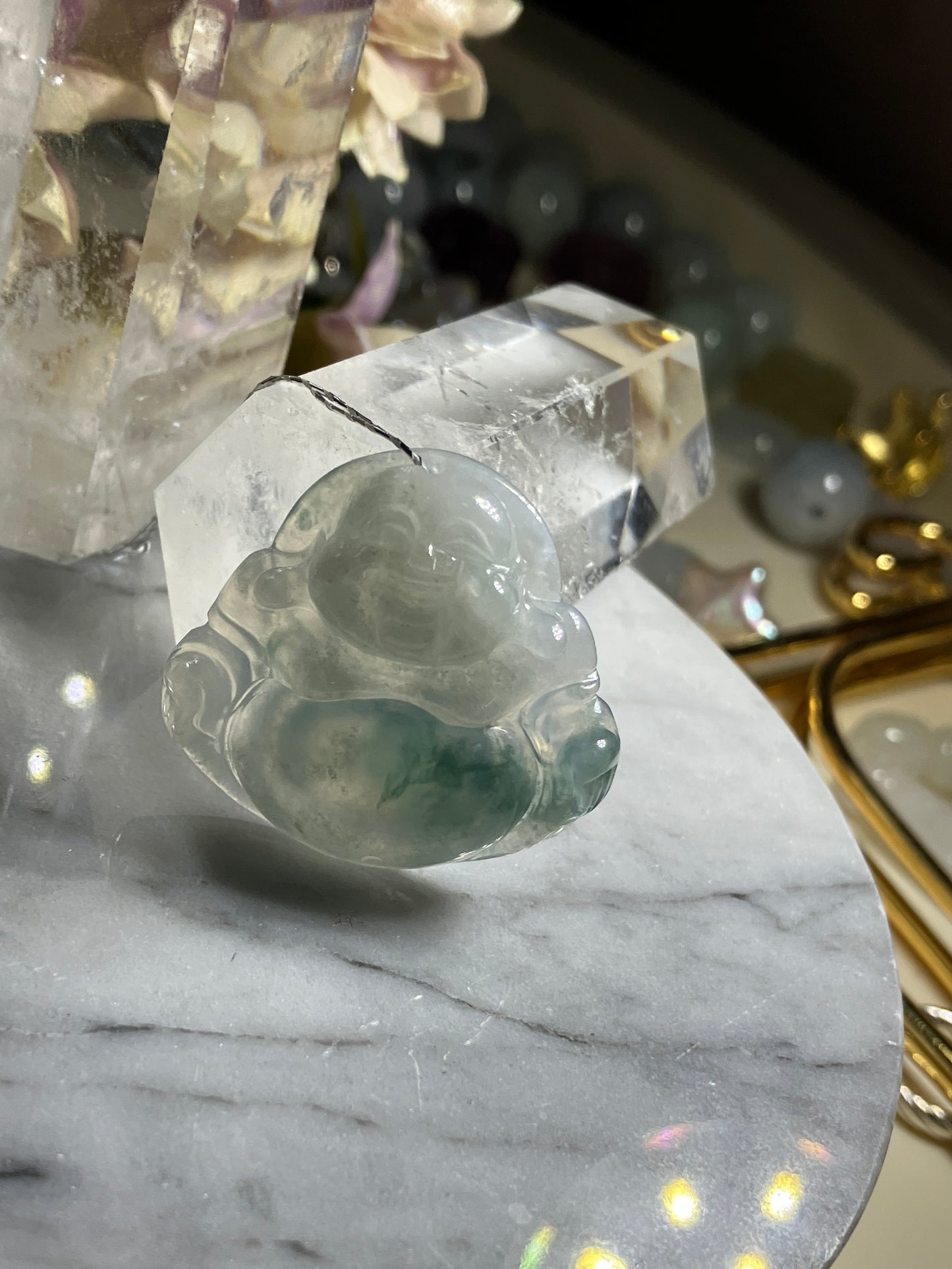 Jadeite Buddha Pendant ｜天然翡翠佛公吊墜(JB00381)