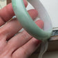 Jadeite Bangle Jadeite Jadeite Bangle with Floating Flowers (60mm)(JB000689)