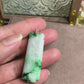 Vintage -Jadeite Pendant天然翡翠復古系列 白底青綠（JVR0012)