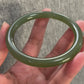 Natural Green Nephrite Jade Bangle 天然和田玉玊鈪 (59mm) (NB30299)