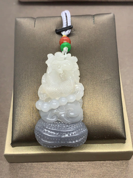 Natural Nephrite Jade Pendants｜天然和田玉 生意興隆吊墜(NJP0123)