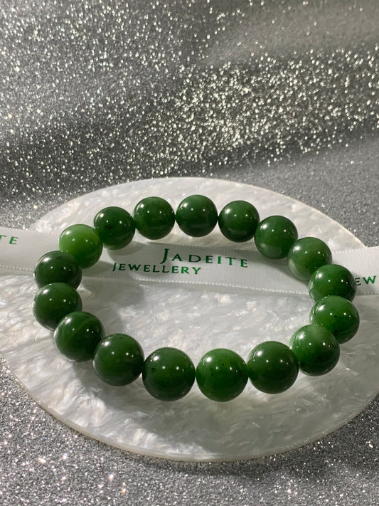 Natural Nephrite Jade Bracelet天然和田玉手鏈(NJB10M)