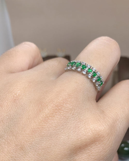 Jadeite Ring｜天然翡翠鑲嵌戒指