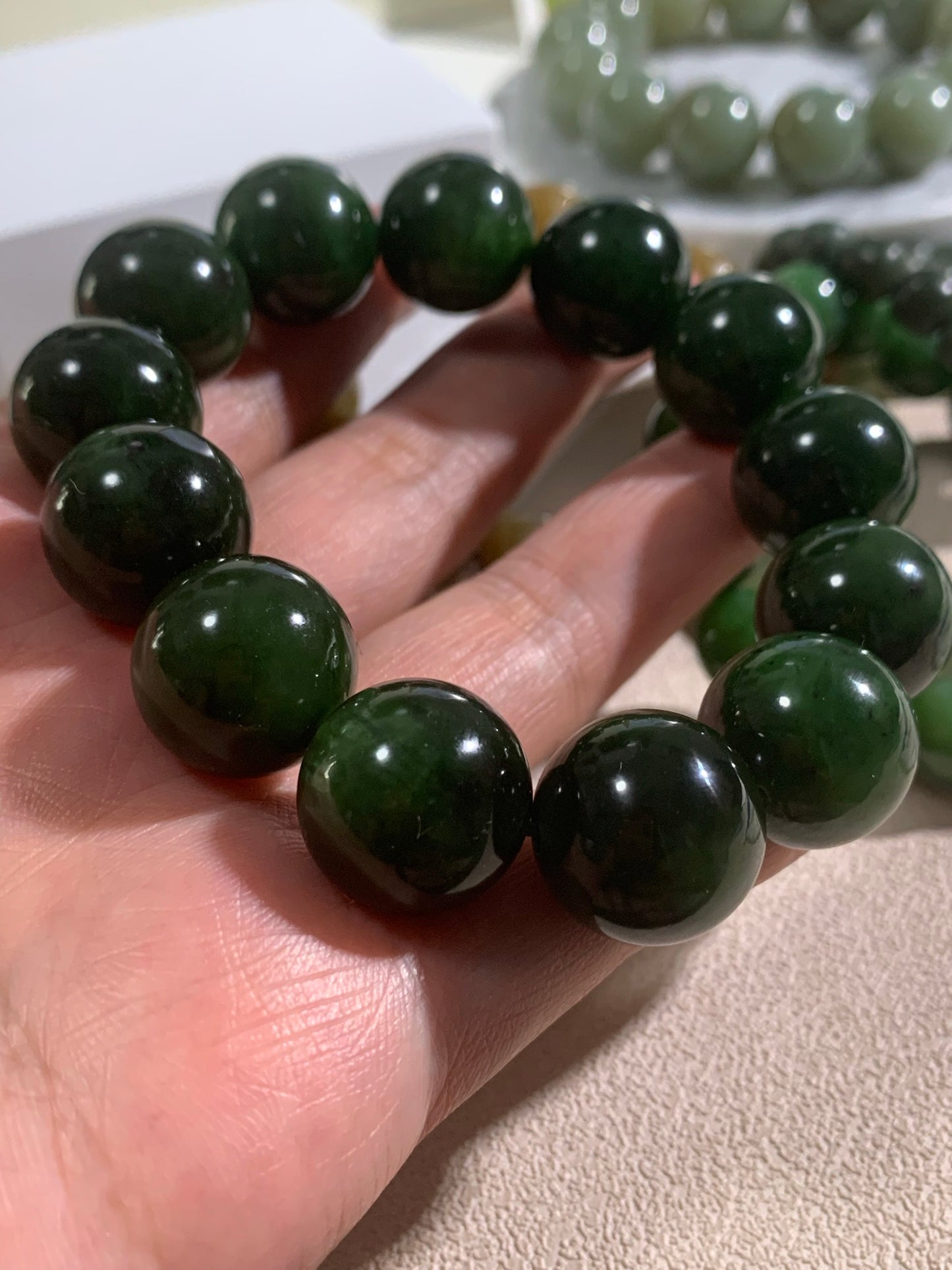 Natural Nephrite Jade Bracelet｜天然和田玉 手鏈(NJB0350)