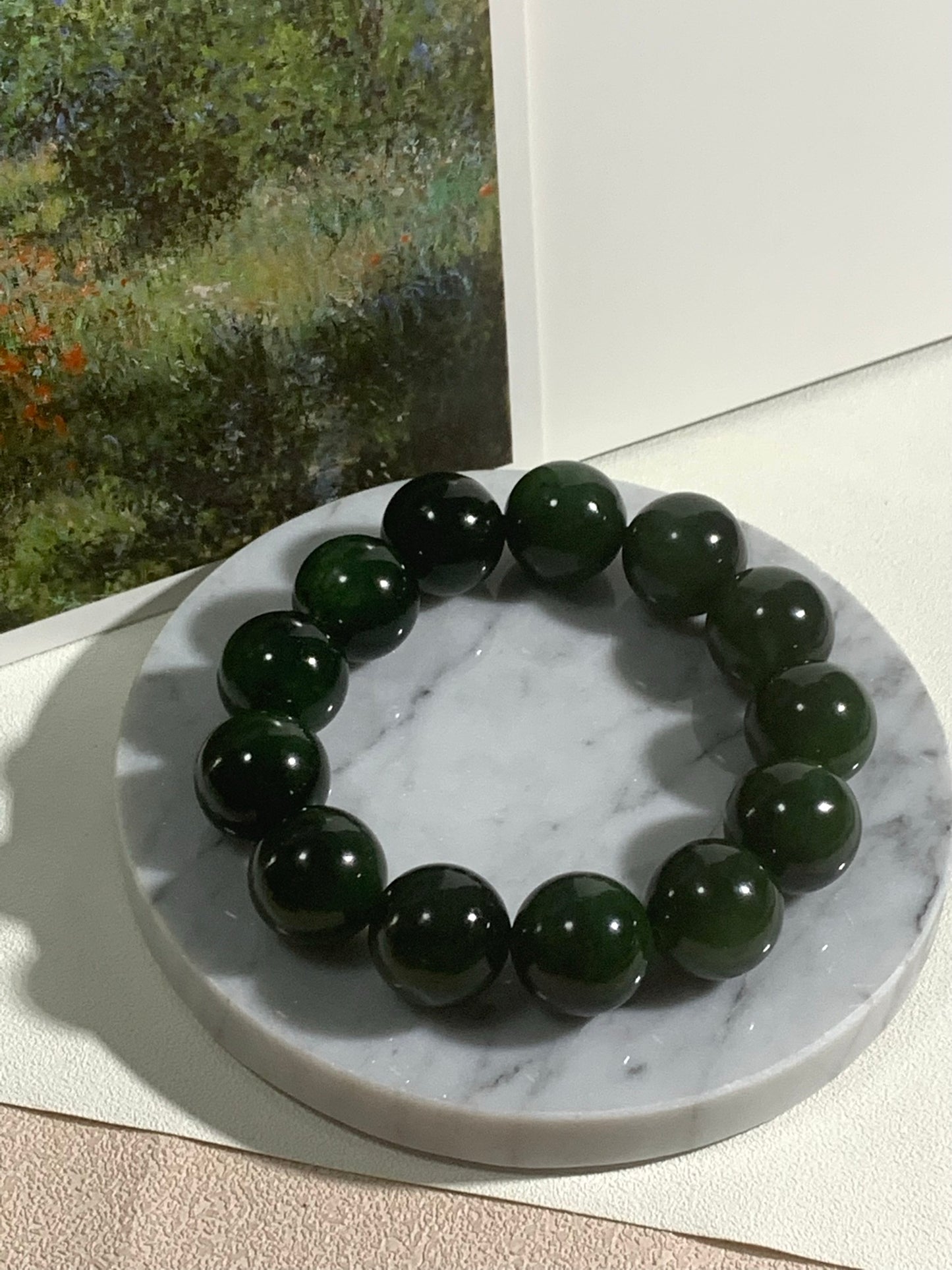 Natural Nephrite Jade Bracelet｜天然和田玉 手鏈(NJB0350)