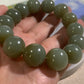 Natural Green Nephrite Jade Bracelet 天然和田玉手鏈