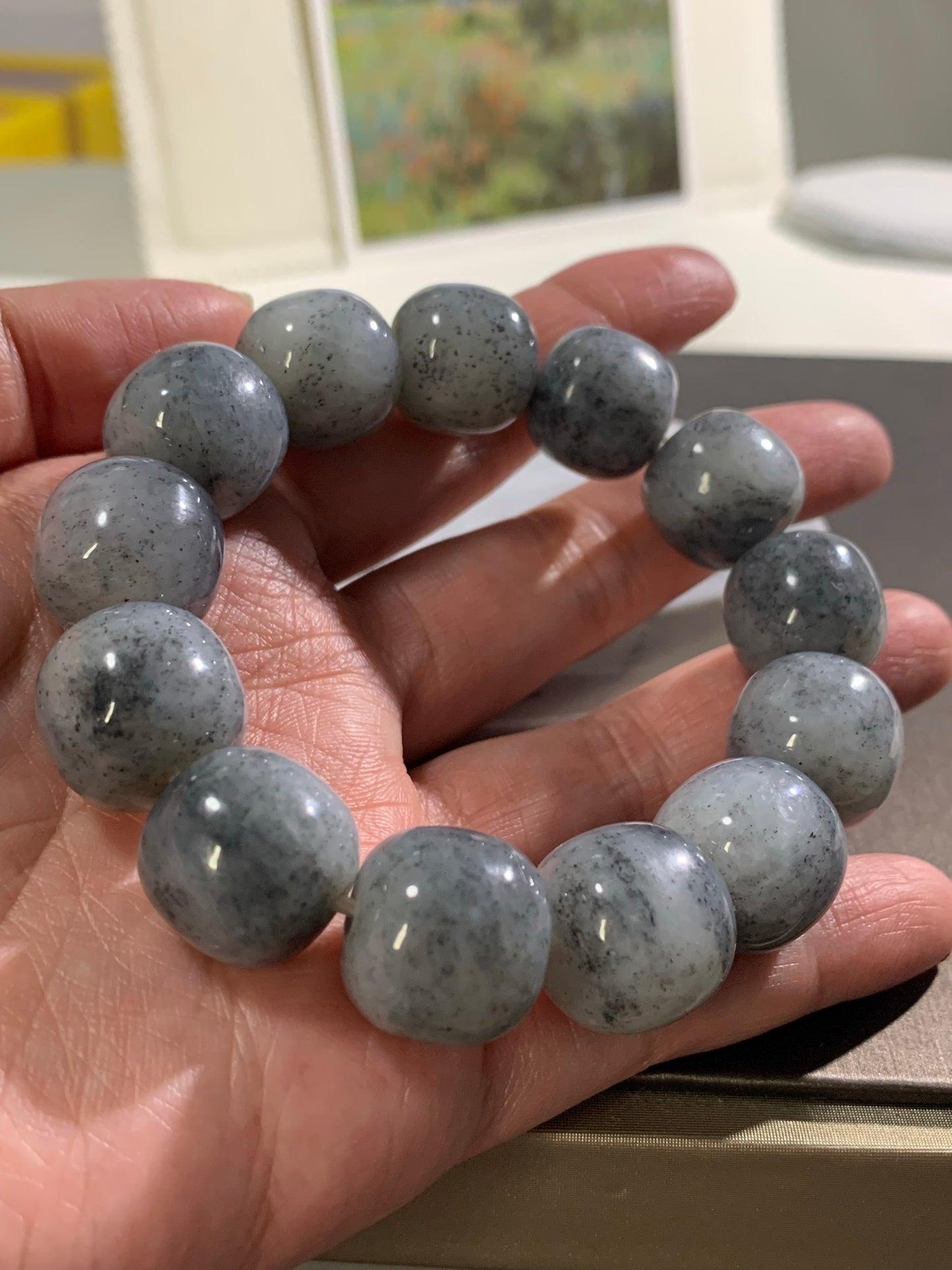 Natural Nephrite Jade Bracelet 天然和田玉手鏈