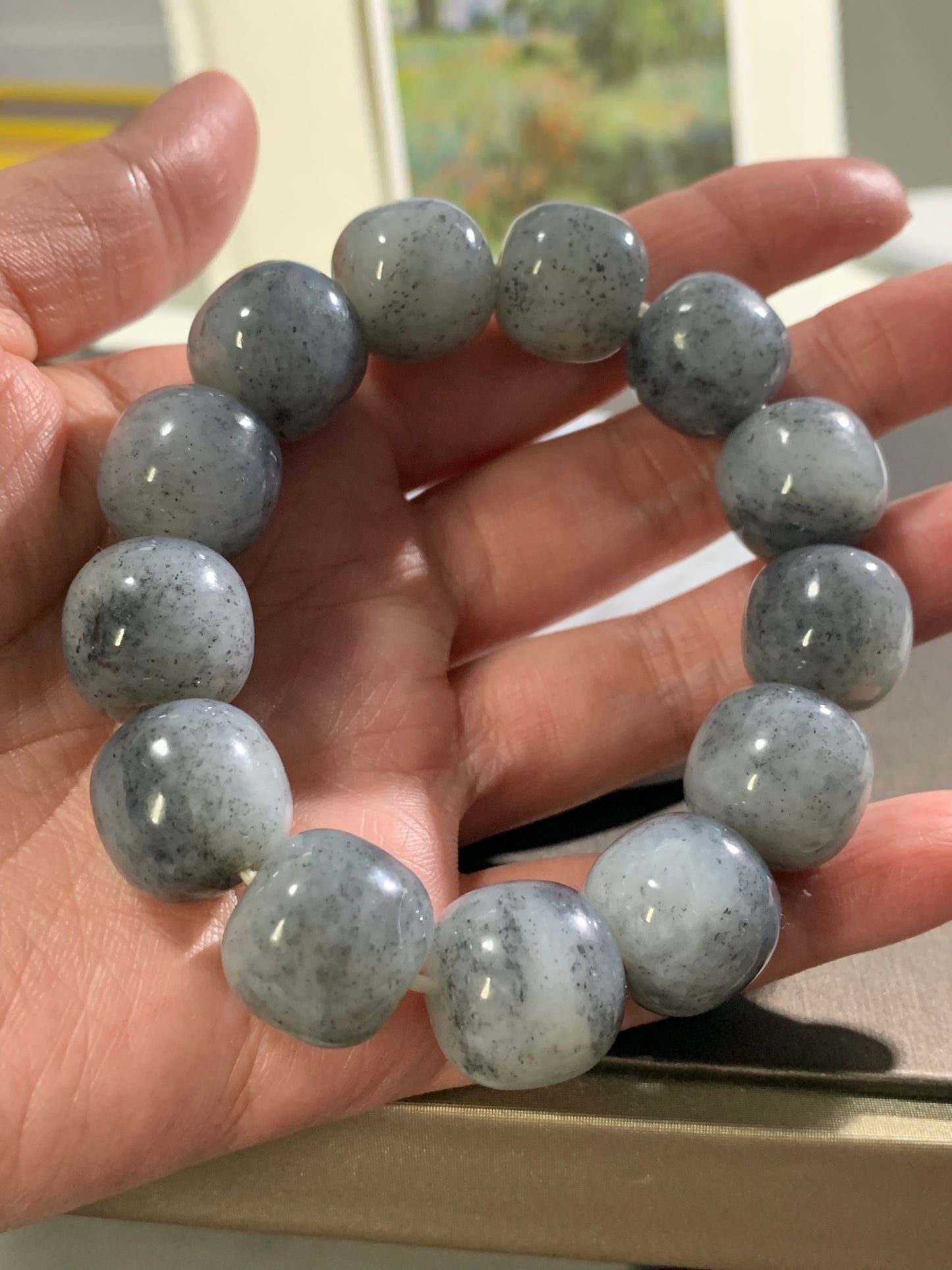 Natural Nephrite Jade Bracelet 天然和田玉手鏈