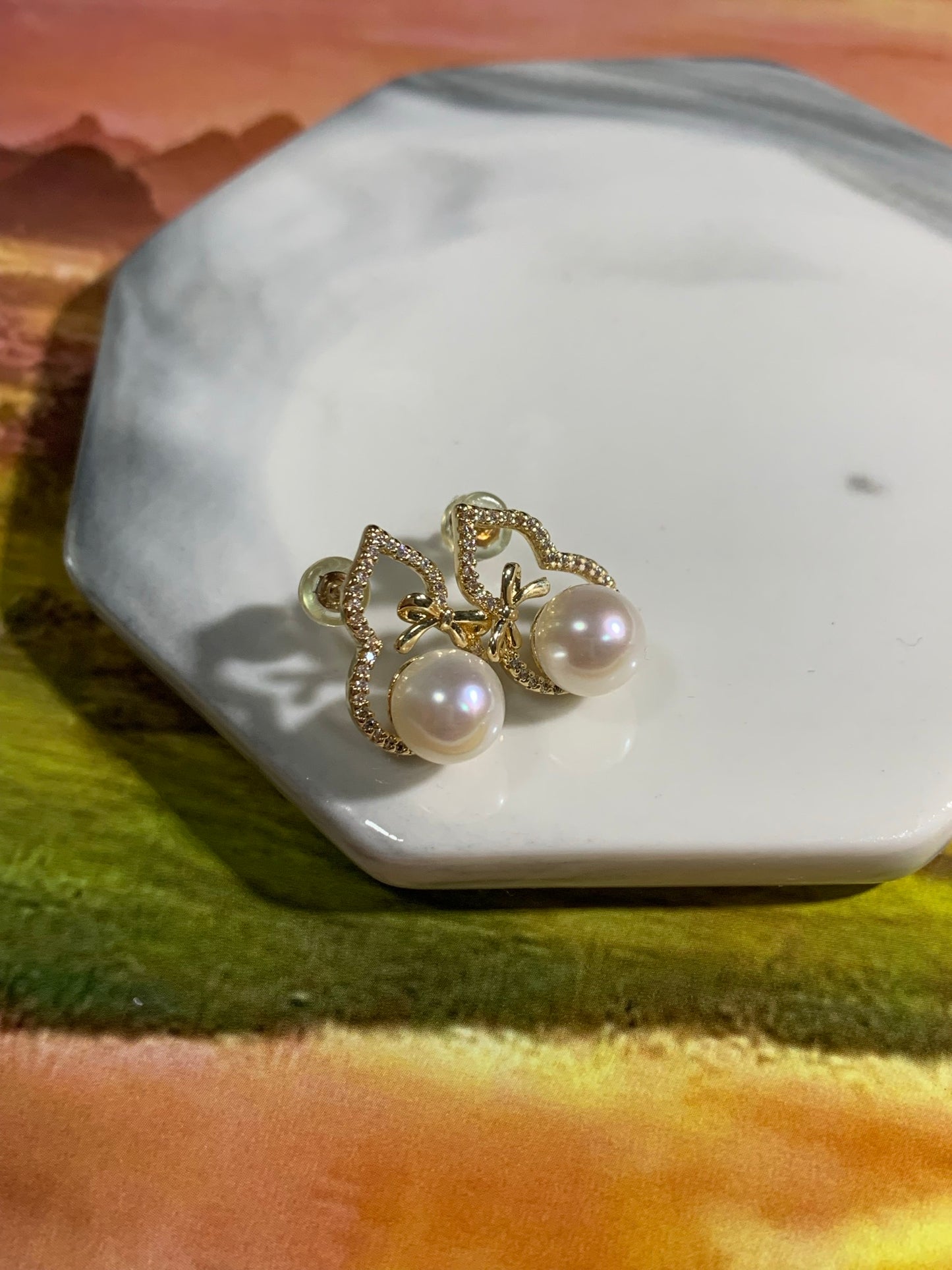 Pearl Earrings ｜天然淡水珍珠 耳環(PE0120）