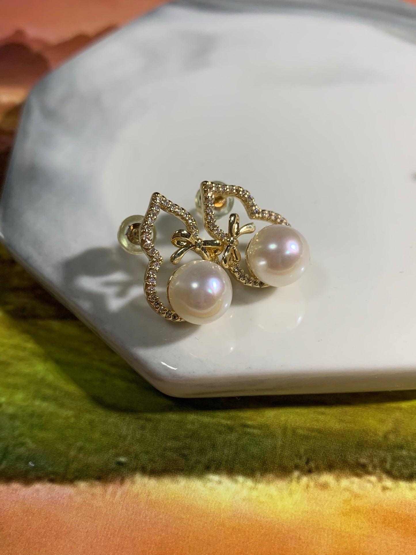 Pearl Earrings ｜天然淡水珍珠 耳環(PE0120）