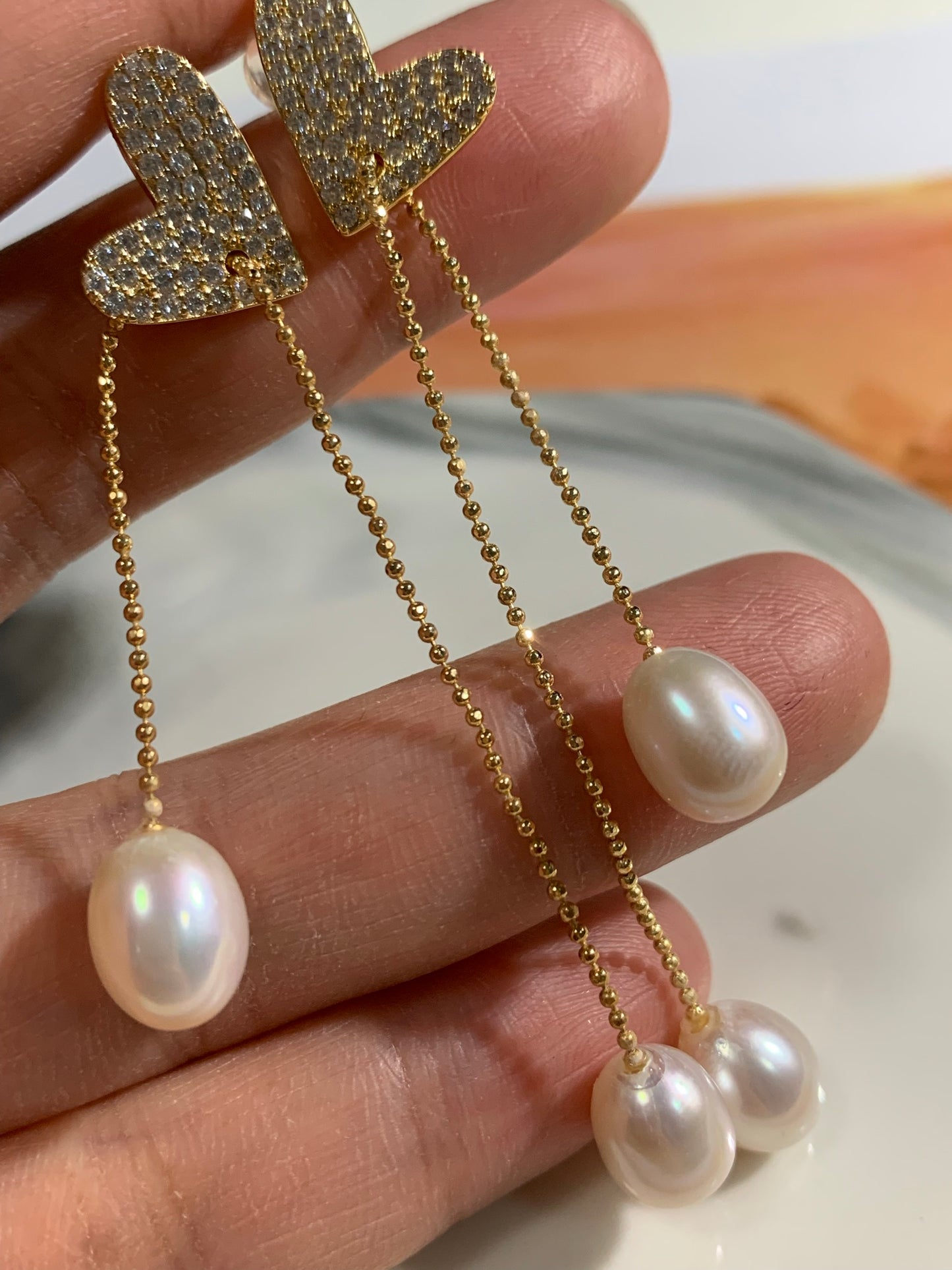 Pearl Earrings ｜天然淡水珍珠 耳環 (PE0100)