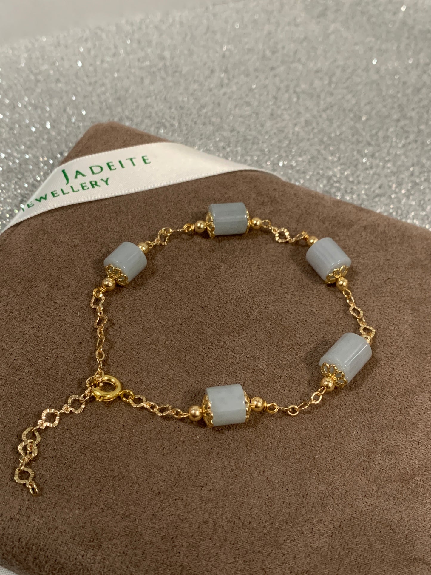 Jadeite Bracelet 天然翡翠設計款手鏈