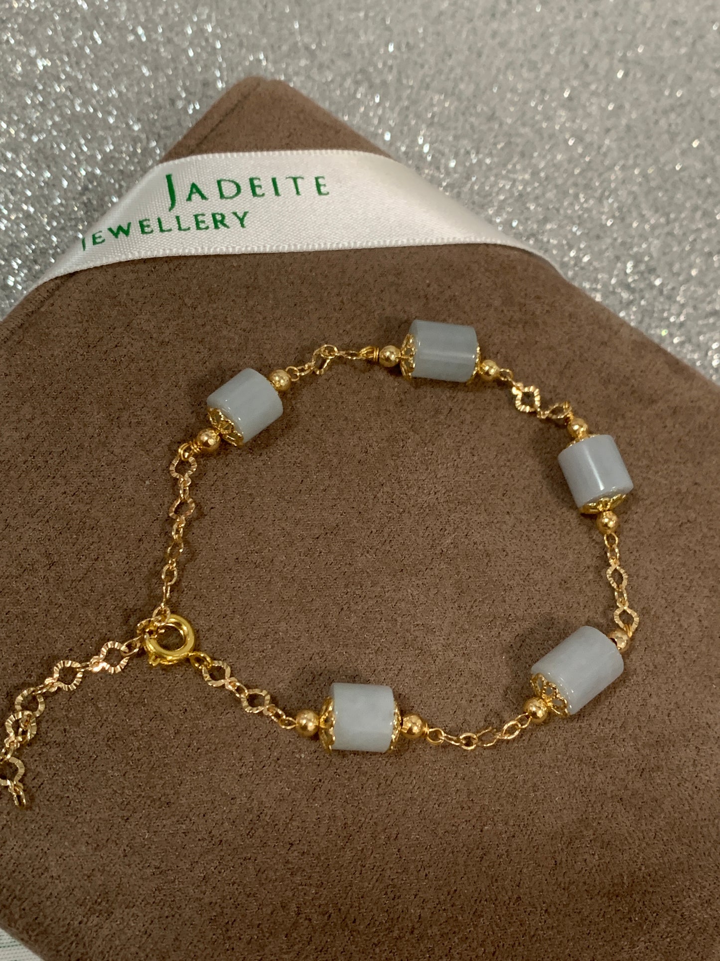 Jadeite Bracelet 天然翡翠設計款手鏈