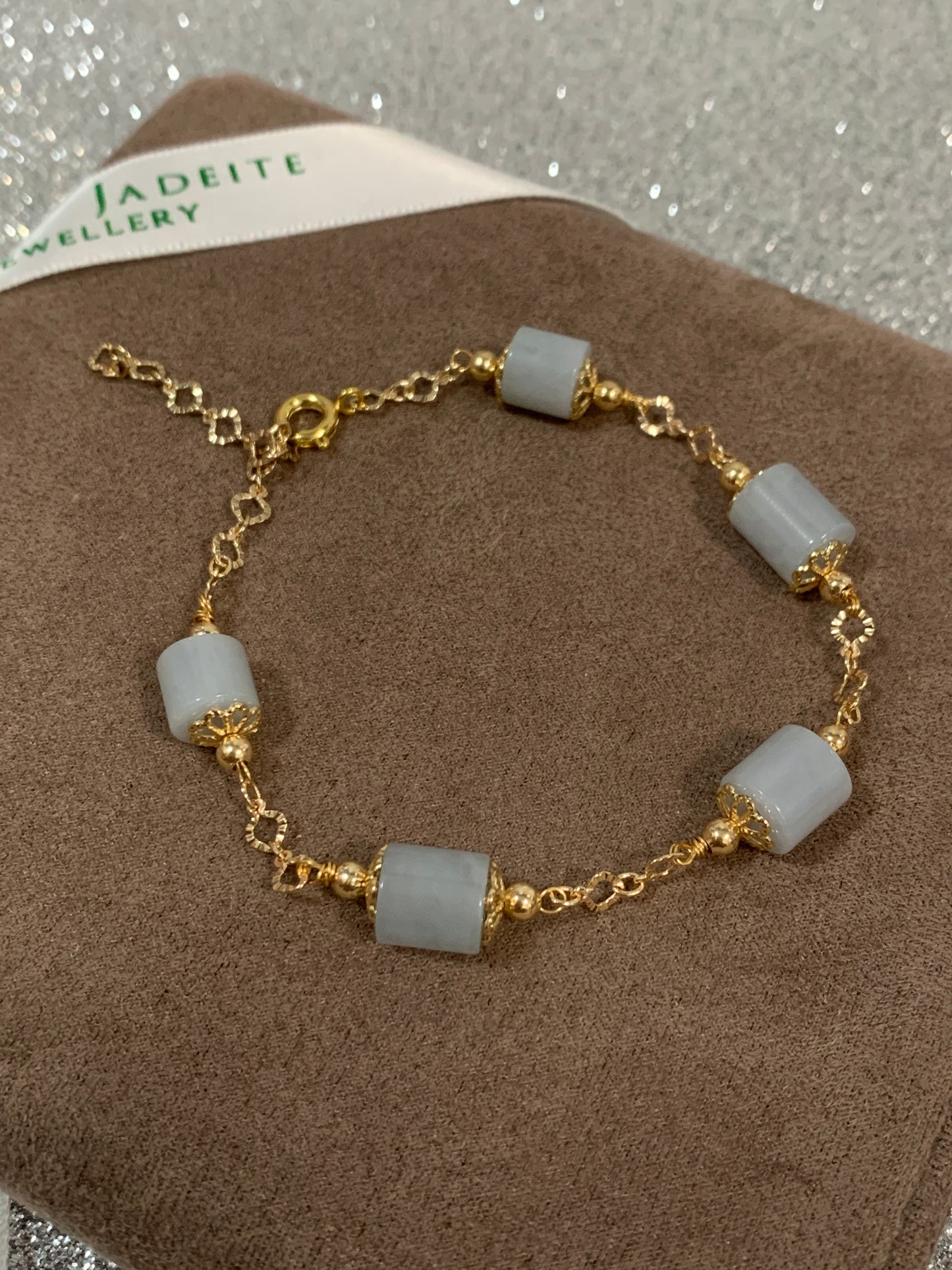 Jadeite Bracelet 天然翡翠設計款手鏈