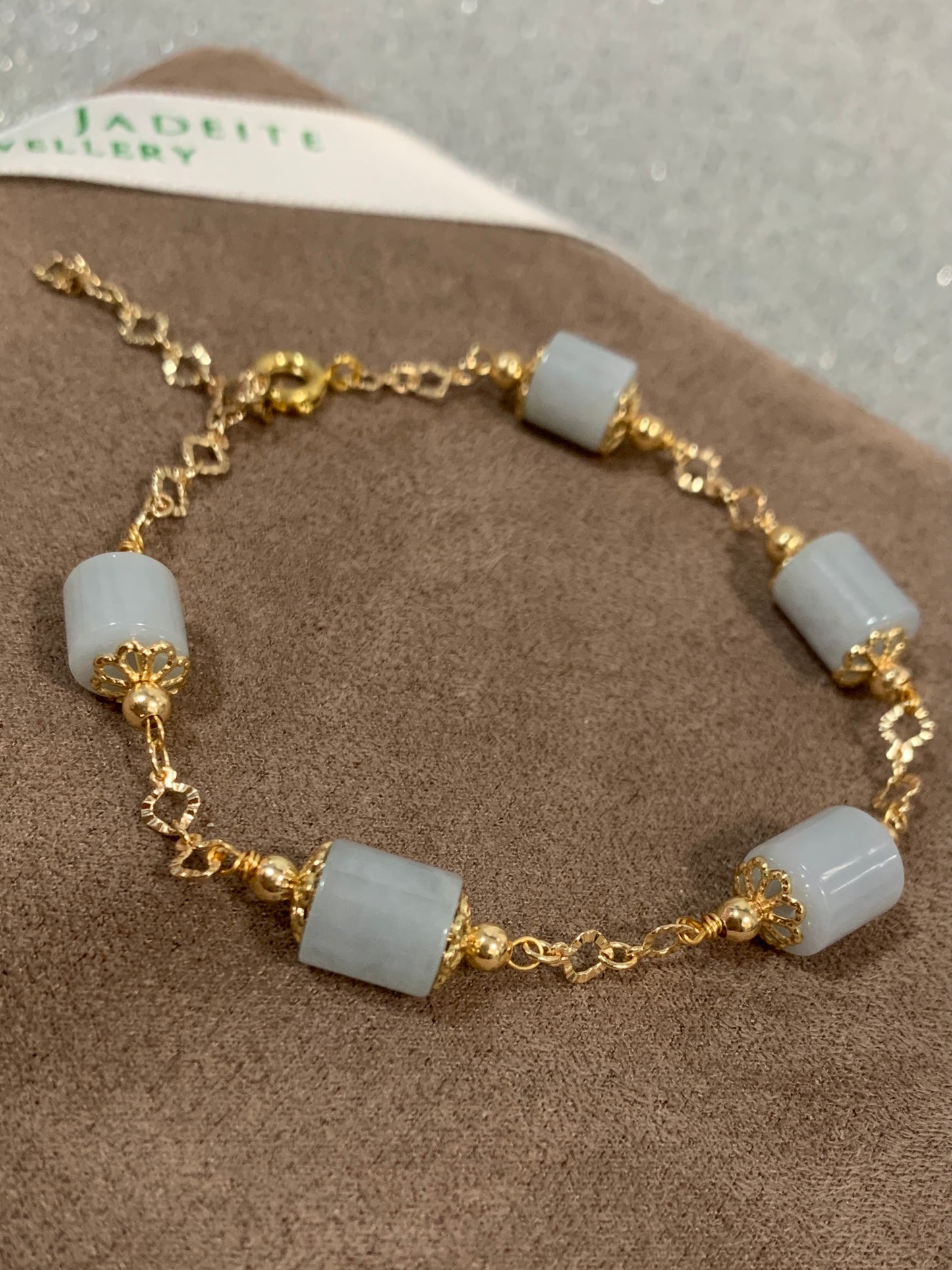 Jadeite Bracelet 天然翡翠設計款手鏈