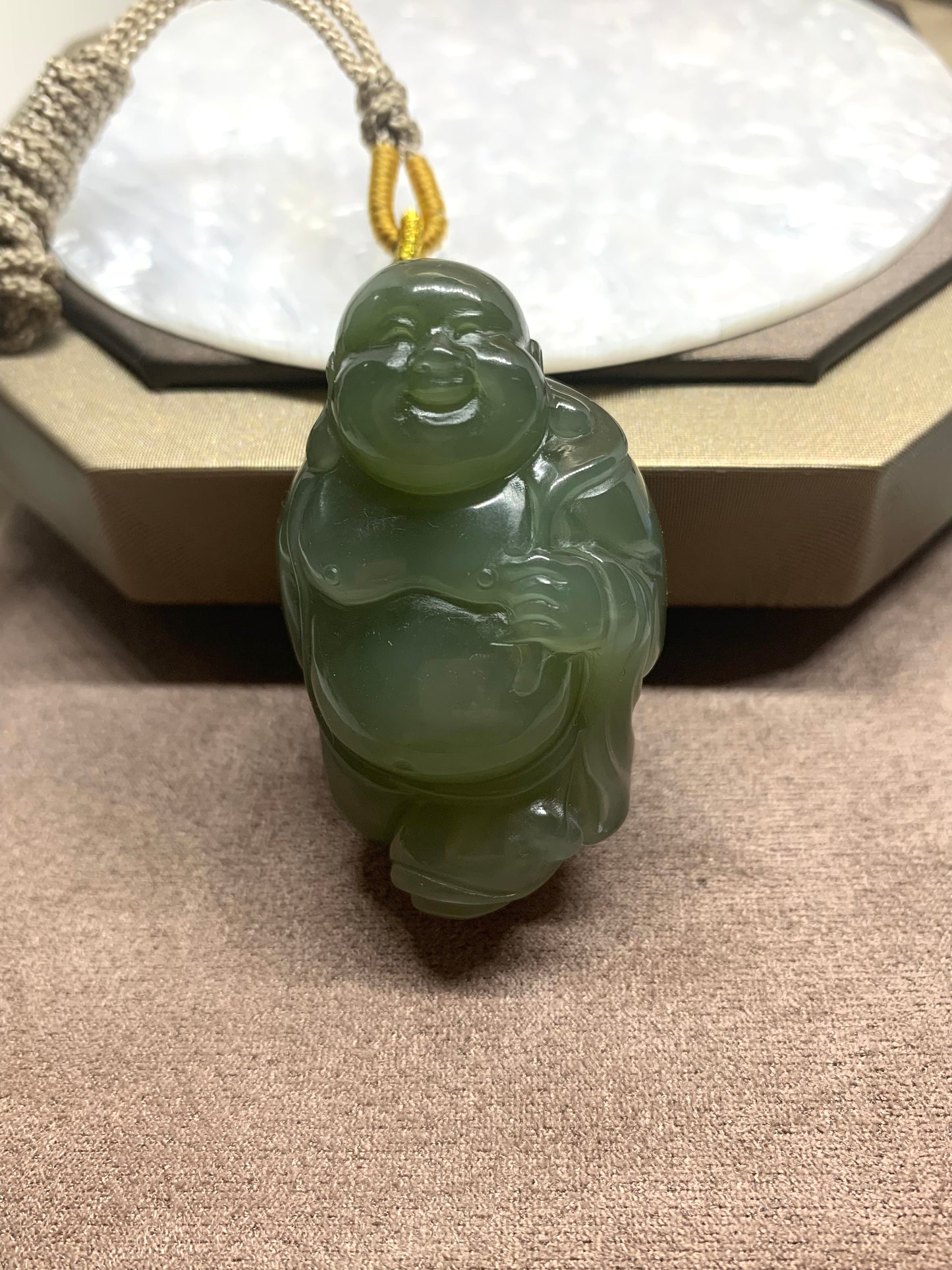 Natural Nephrite Jade Pendant｜天然和田玉佛公吊墜(NJP0126)