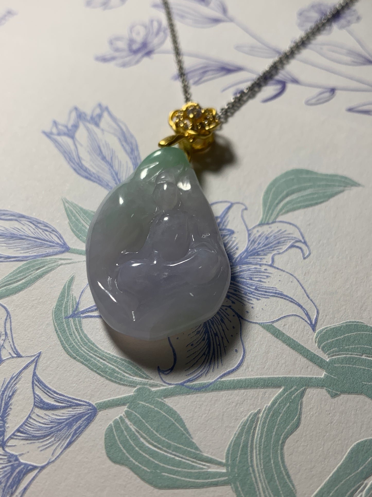 Jadeite Pendant ｜Natural Jade Buddha Pendant