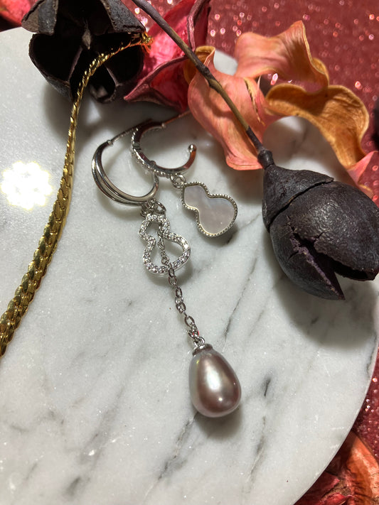 Natural Pearl Earrings 天然淡水珍珠 耳環(JPE0033)