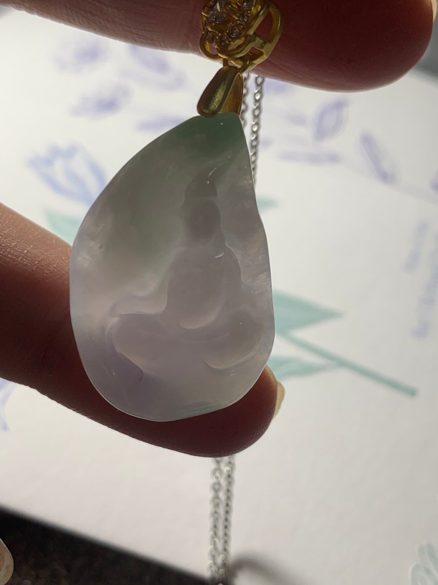 Jadeite Pendant ｜Natural Jade Buddha Pendant