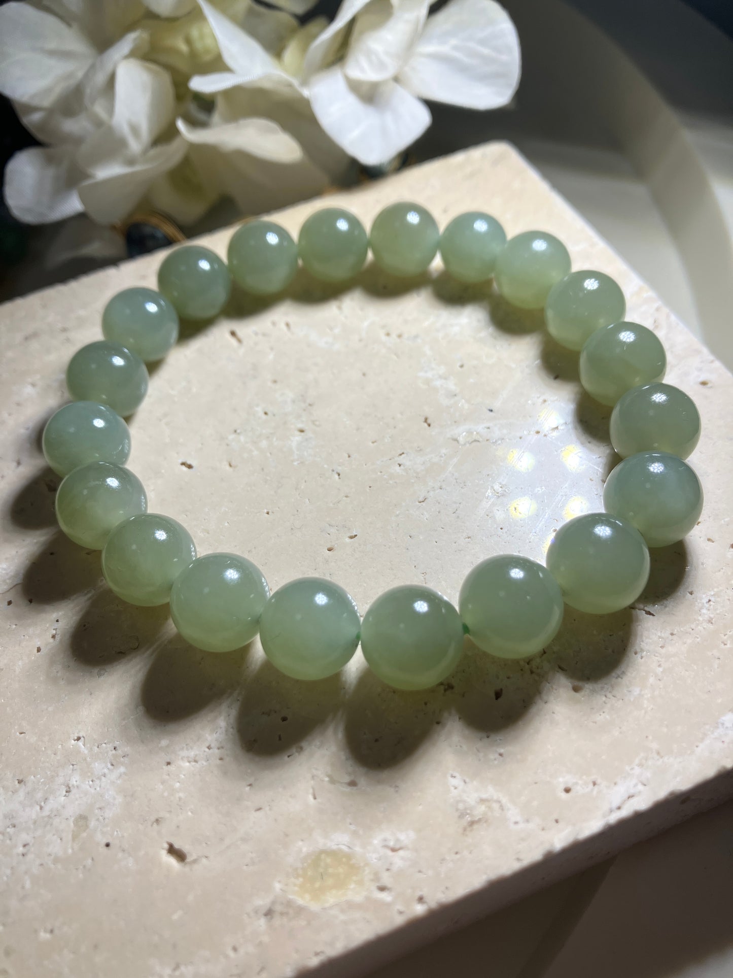 Natural Nephrite Jade Bracelet天然和田玉手鏈(NJ B157）