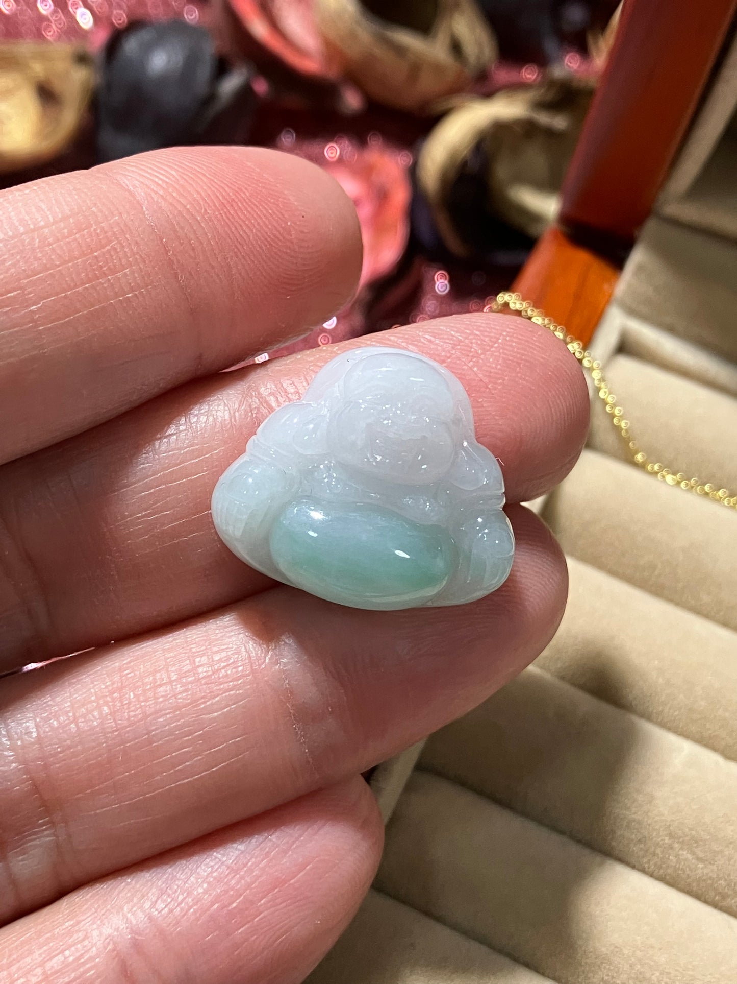 Jadeite Buddha Pendant ｜天然翡翠 佛公吊墜(JPB0117）