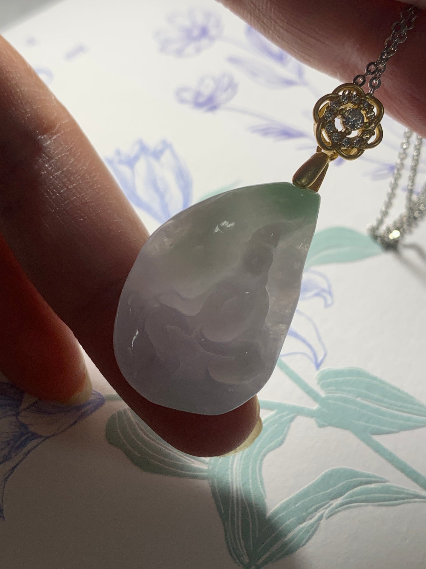 Jadeite Pendant ｜Natural Jade Buddha Pendant