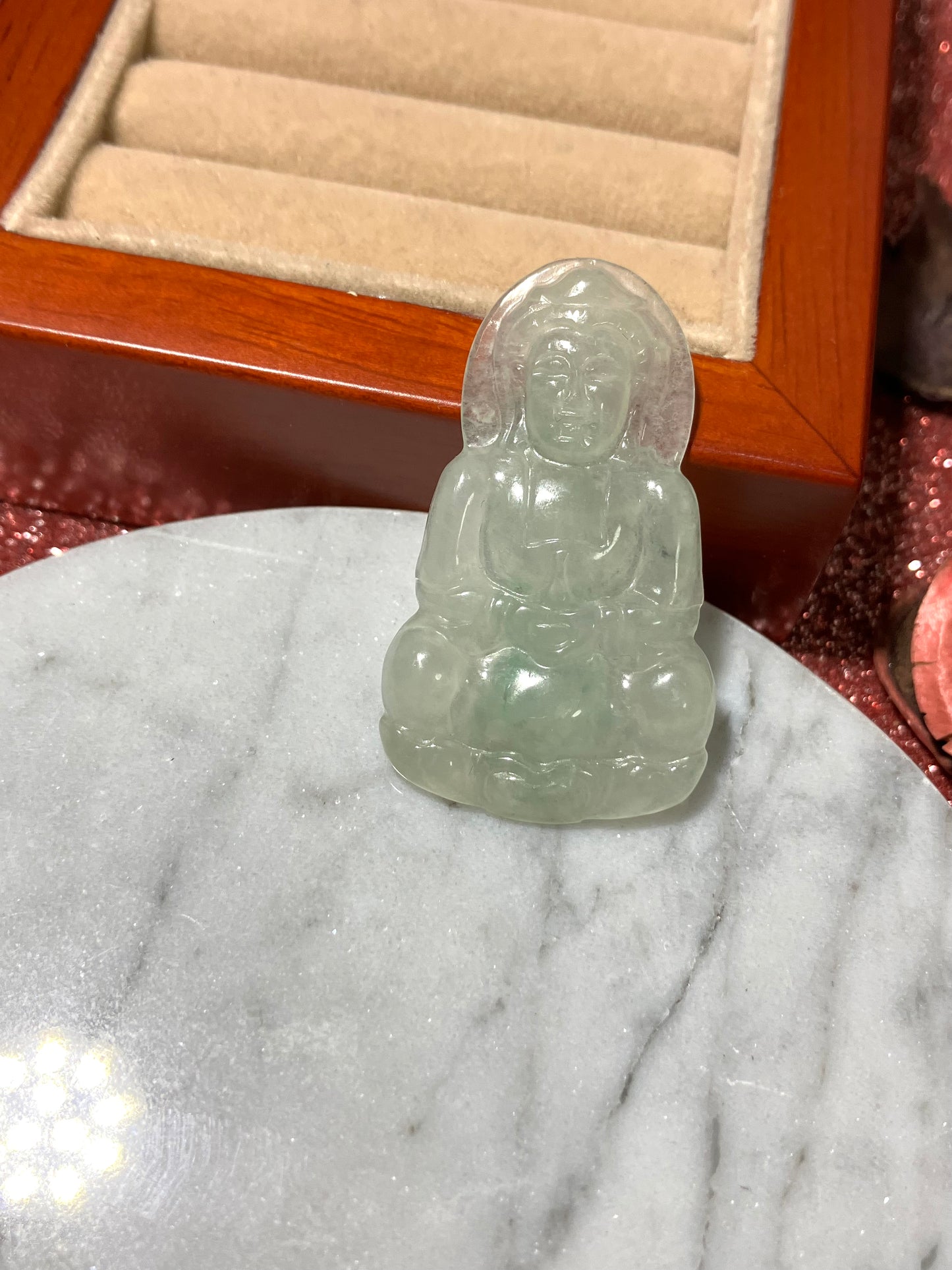 Jadeite Jade Pendant ｜天然翡翠觀音吊墜 (JP0082)