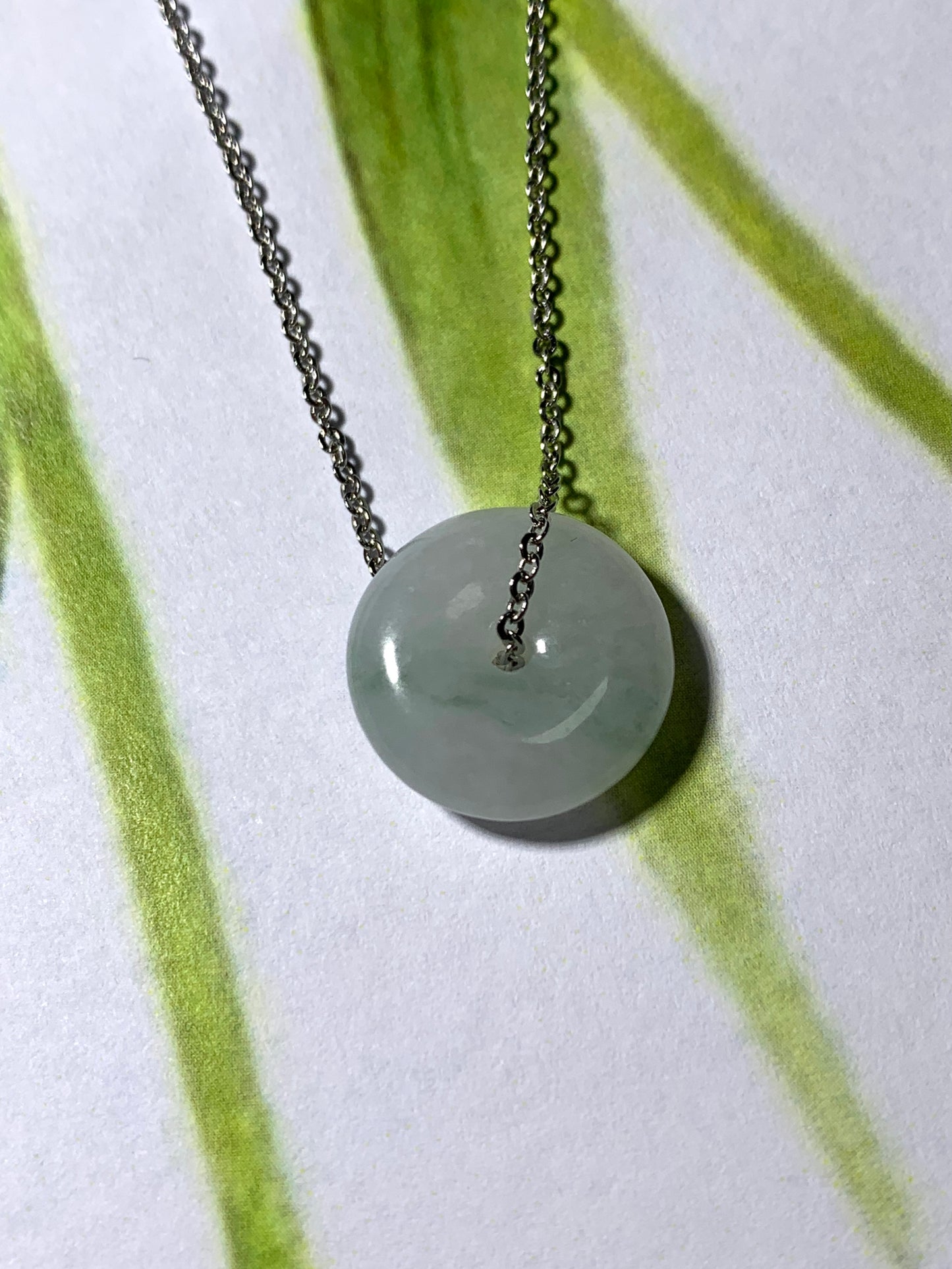 Jadeite Donut  Pendant ｜天然翡翠 平安扣吊墜 (JBN0020)