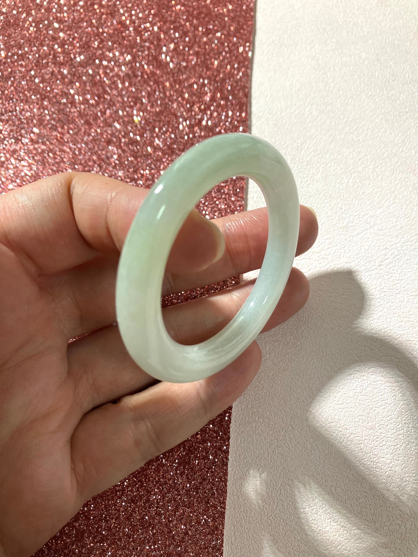 Jadeite Bangle Natural Lavender Emerald Jadeite Bangle (53mm)(JB00200)