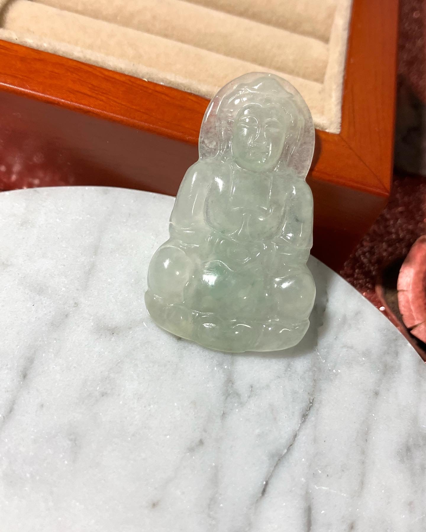 Jadeite Jade Pendant ｜天然翡翠觀音吊墜 (JP0082)