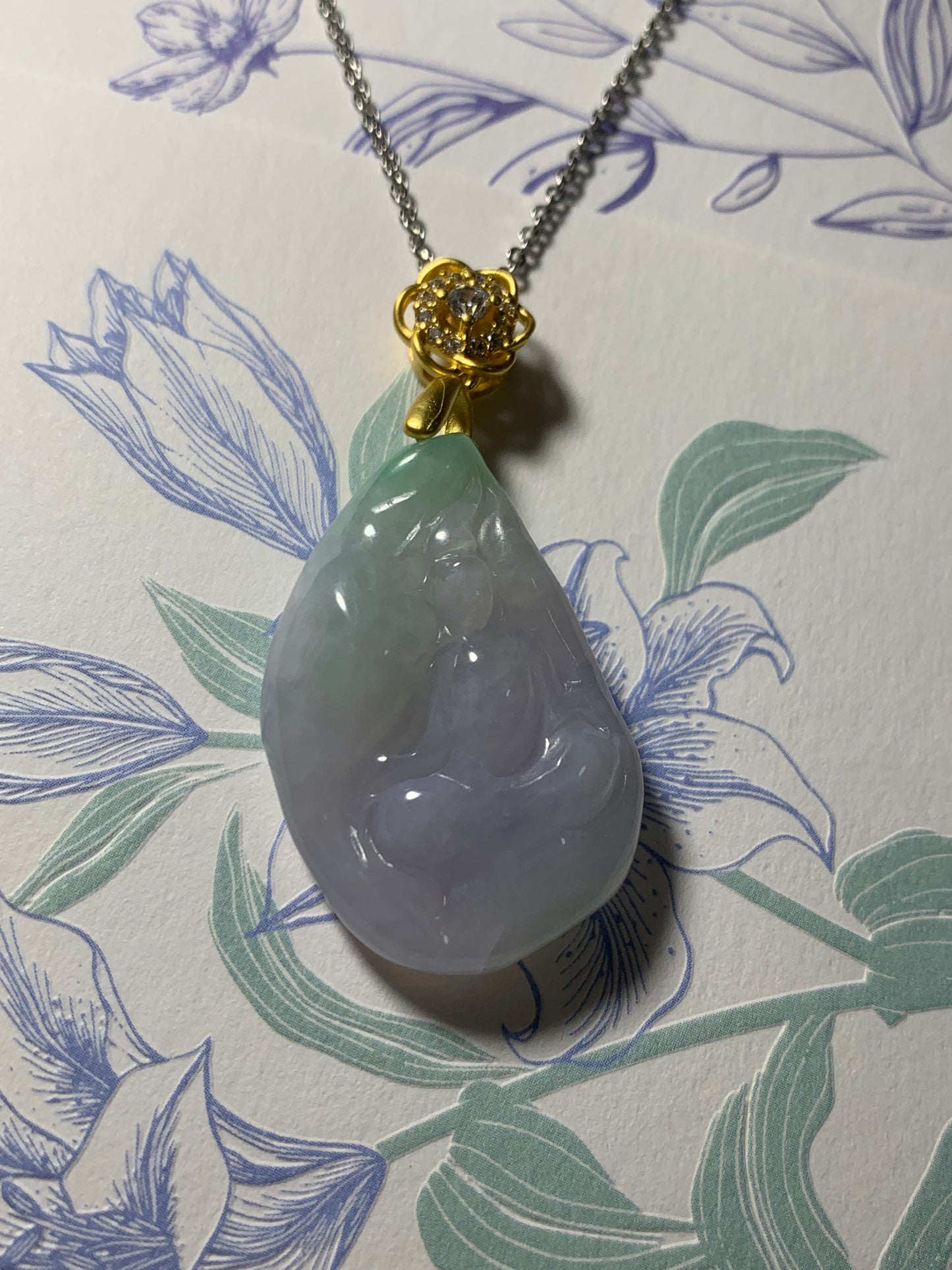 Jadeite Pendant ｜Natural Jade Buddha Pendant