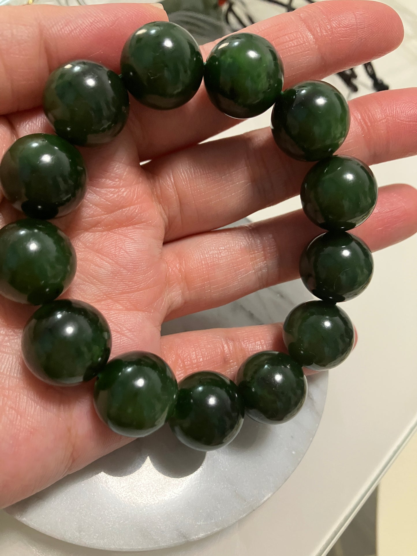 Natural Nephrite Jade Bracelet｜天然和田玉 手鏈(NJB0350)