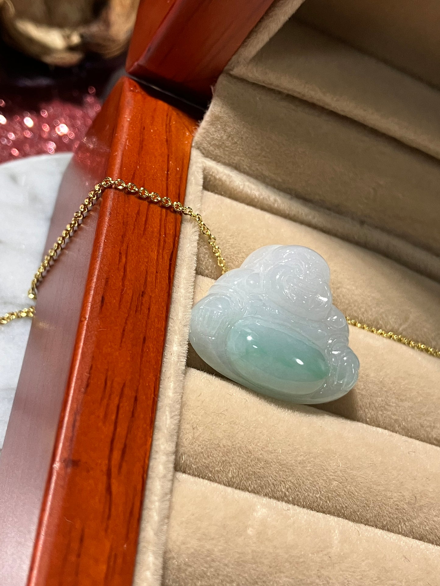 Jadeite Buddha Pendant ｜天然翡翠 佛公吊墜(JPB0117）