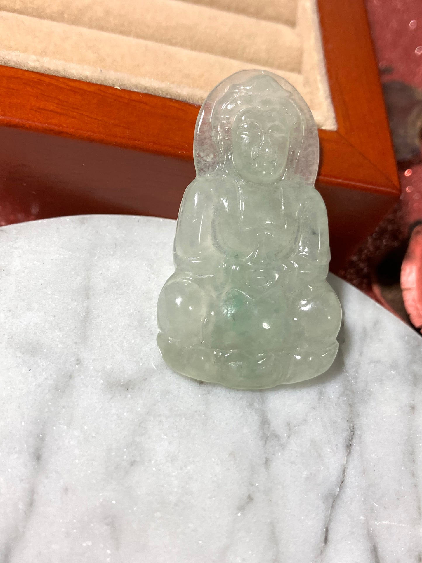 Jadeite Jade Pendant ｜天然翡翠觀音吊墜 (JP0082)