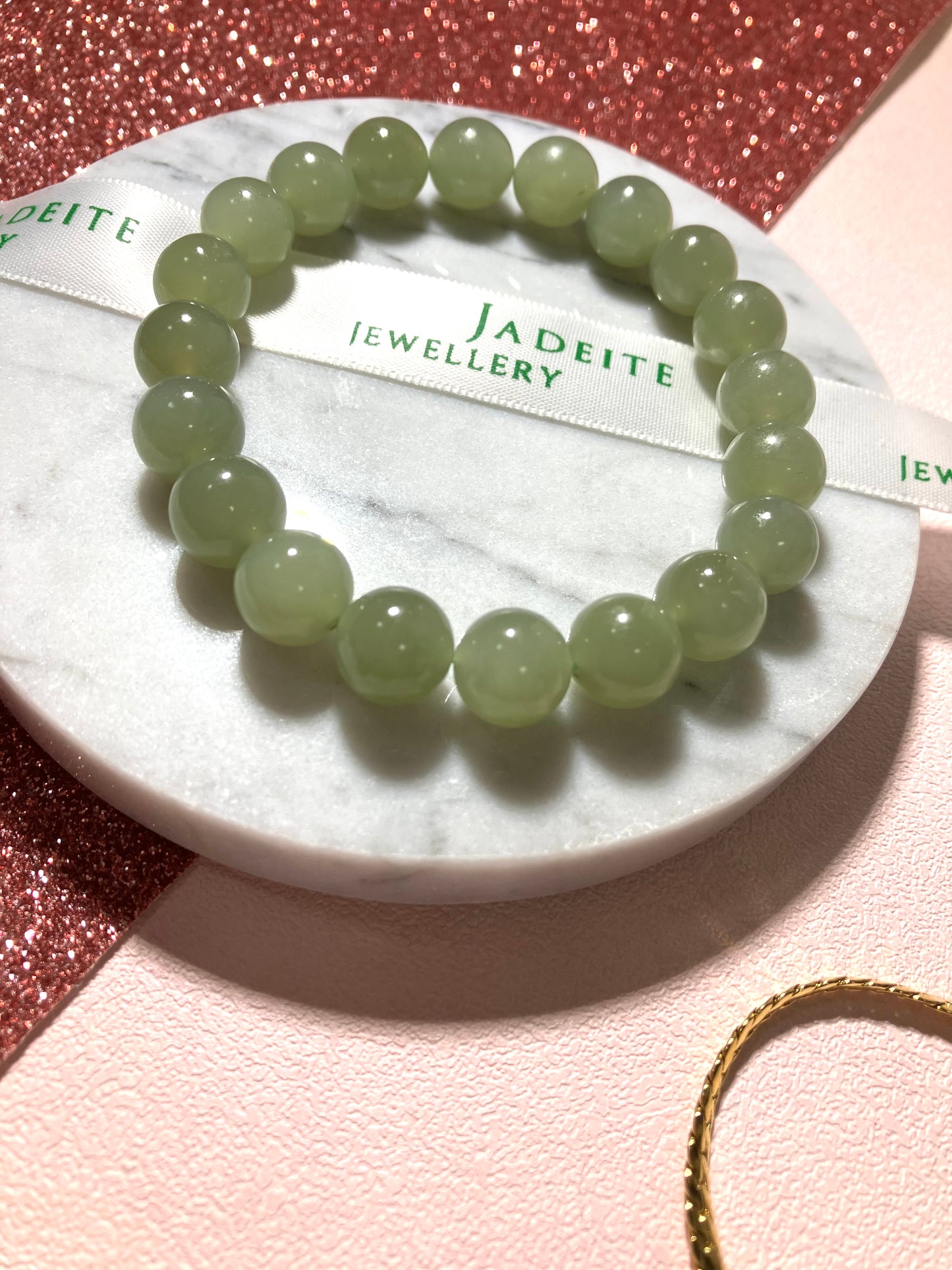 Natural Nephrite Jade Bracelet天然和田玉手鏈(NJ B157）