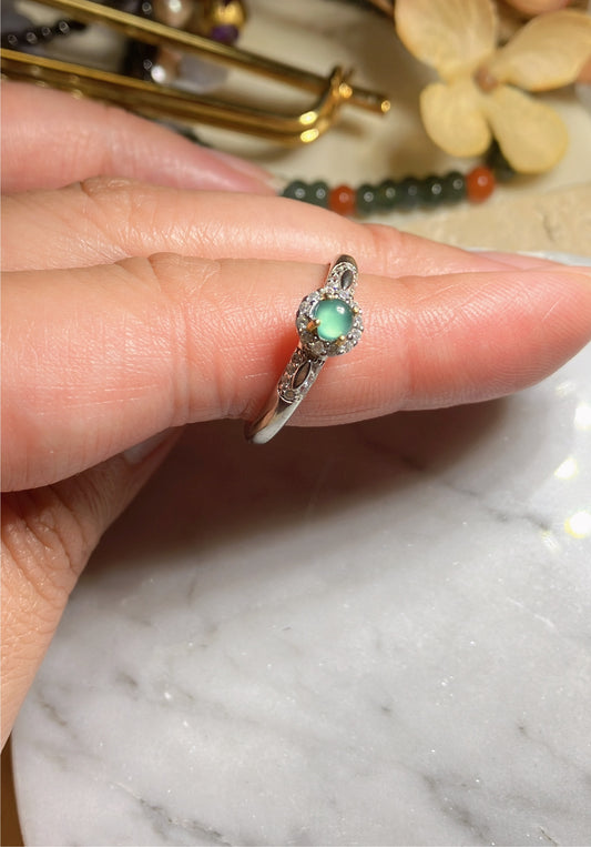 Jadeite Ring｜天然翡翠鑲嵌戒指 (JRS054）