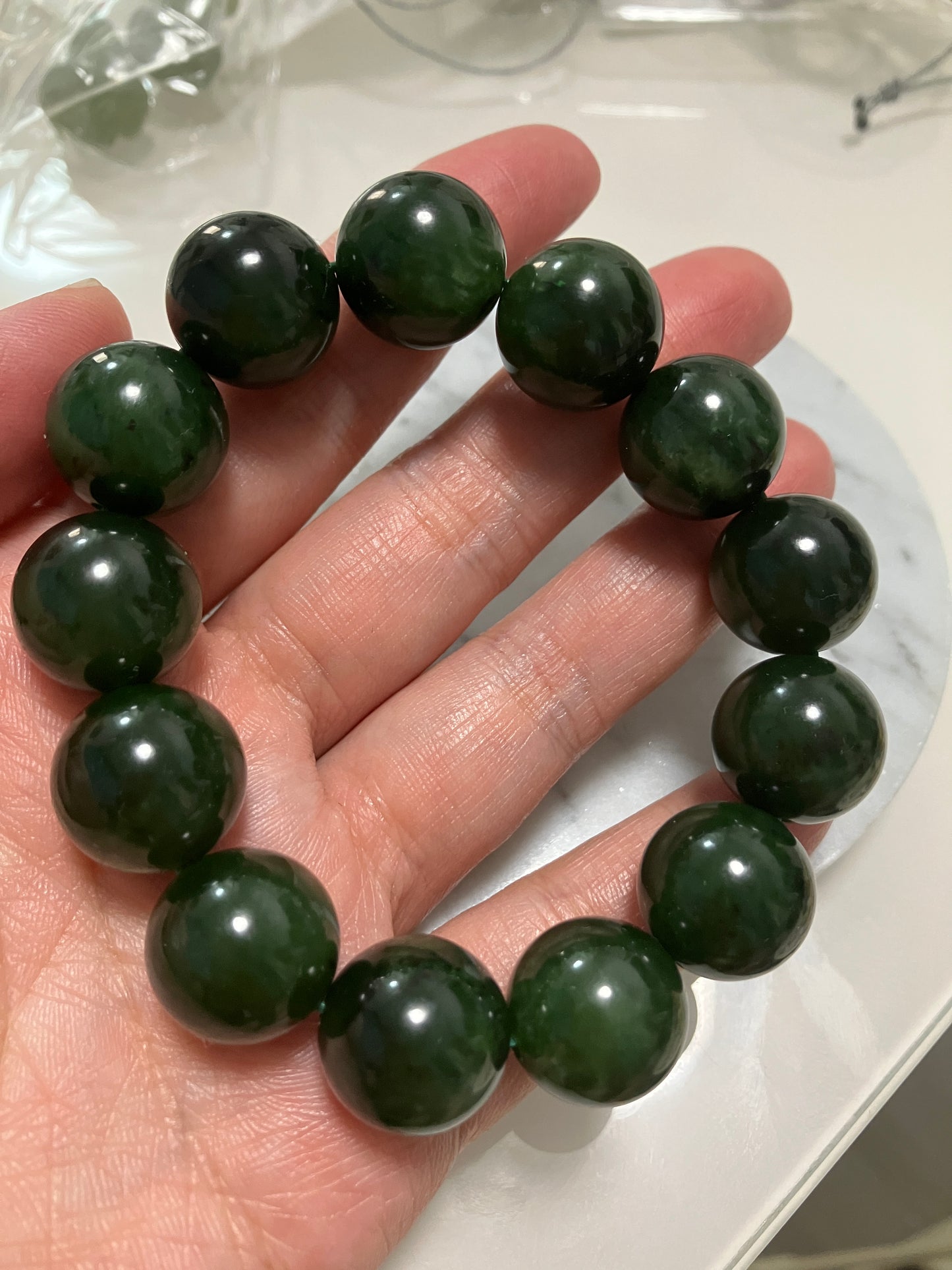 Natural Nephrite Jade Bracelet｜天然和田玉 手鏈(NJB0350)