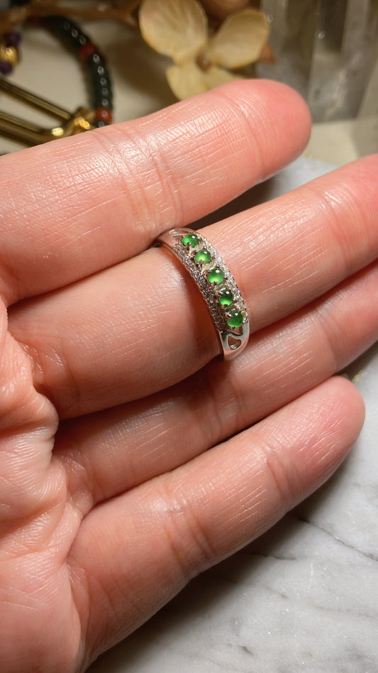 Jadeite Ring｜天然翡翠鑲嵌戒指 (JRS059)