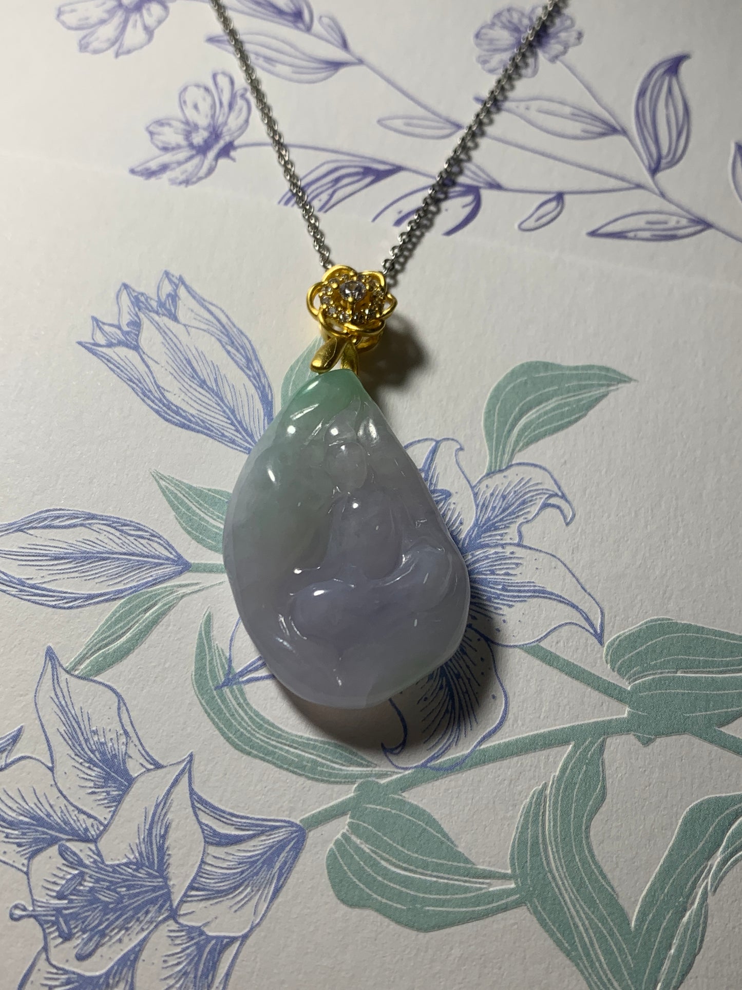 Jadeite Pendant ｜Natural Jade Buddha Pendant