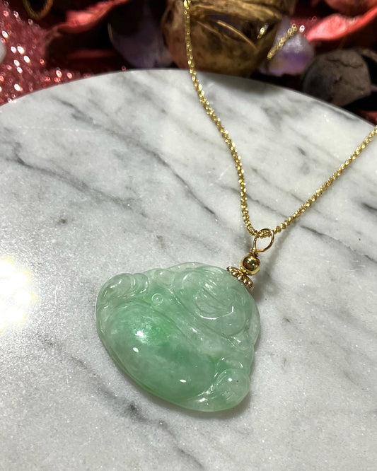 Jadeite Buddha Pendant ｜天然翡翠佛公吊墜(JPB0116)