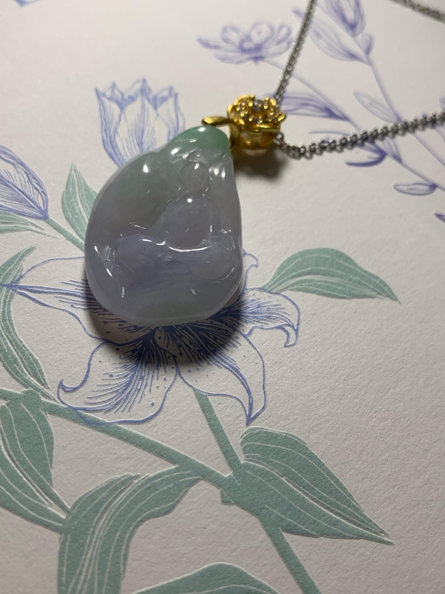 Jadeite Pendant ｜Natural Jade Buddha Pendant