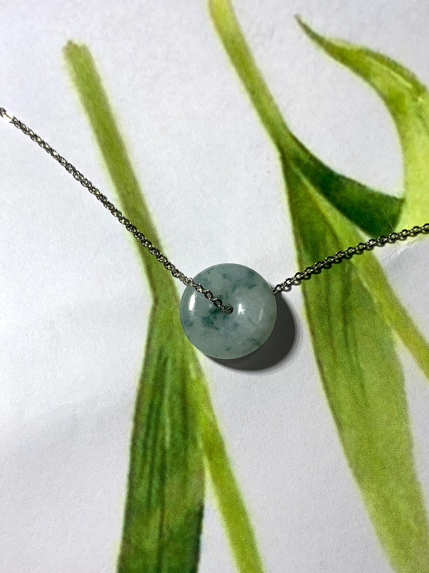 Jadeite Donut  Pendant ｜天然翡翠 平安扣吊墜 (JBN0030)