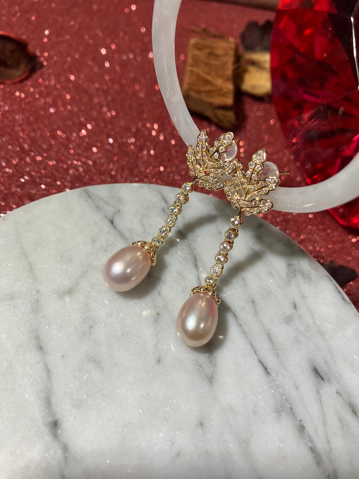 Natural Pearl Earrings 天然淡水珍珠 耳環(JPE0001)