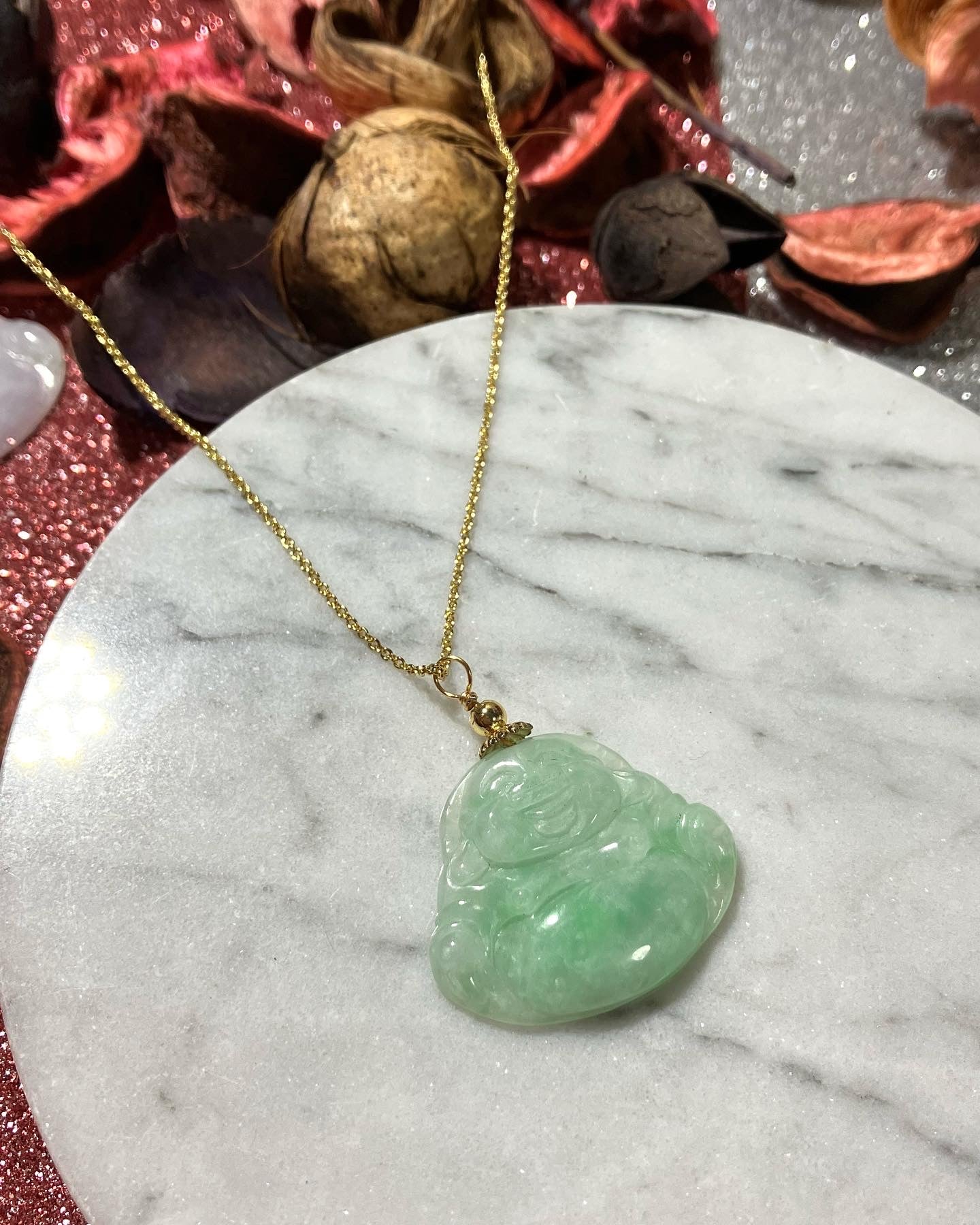 Jadeite Buddha Pendant ｜天然翡翠佛公吊墜(JPB0116)