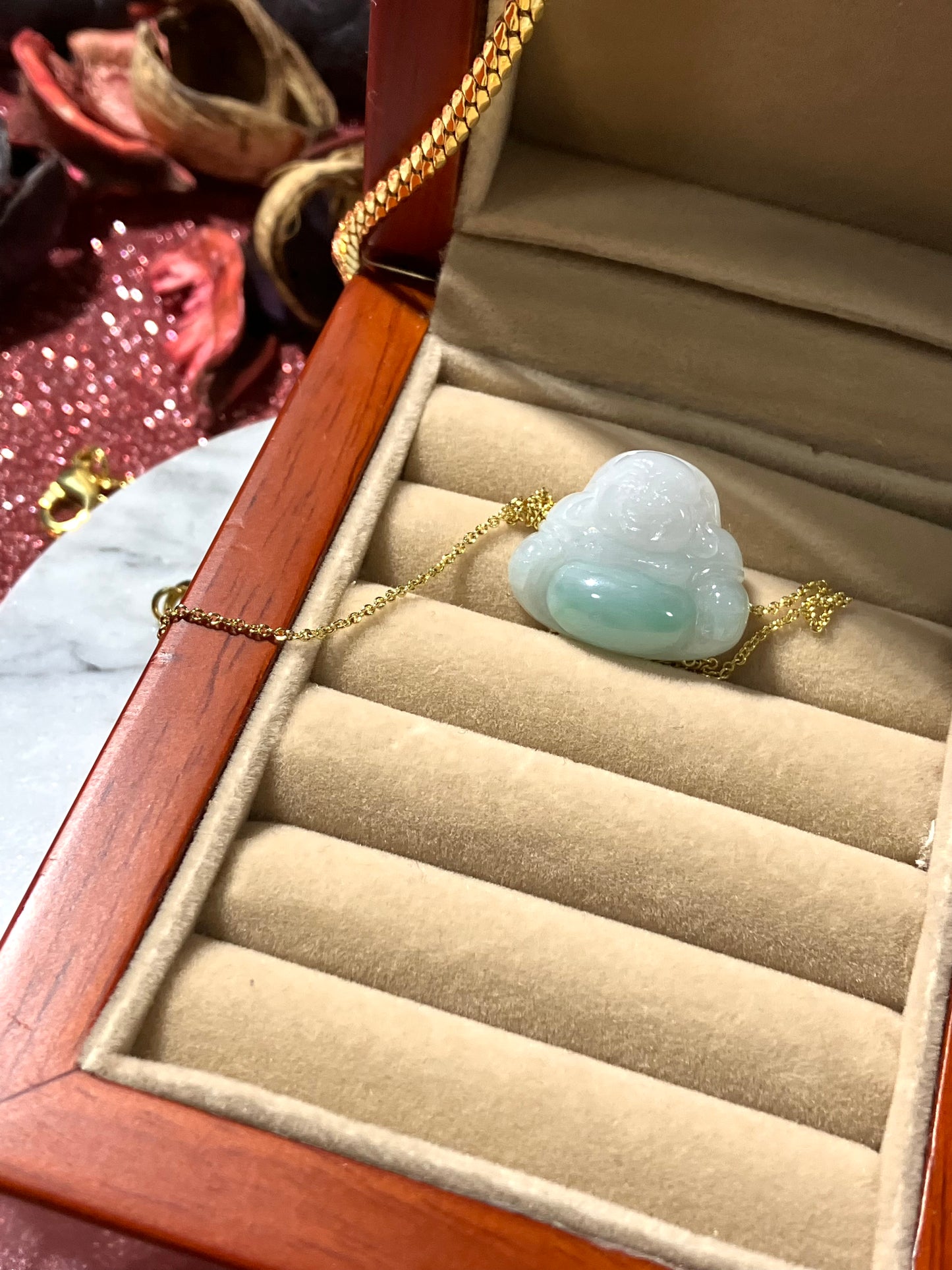 Jadeite Buddha Pendant ｜天然翡翠 佛公吊墜(JPB0117）