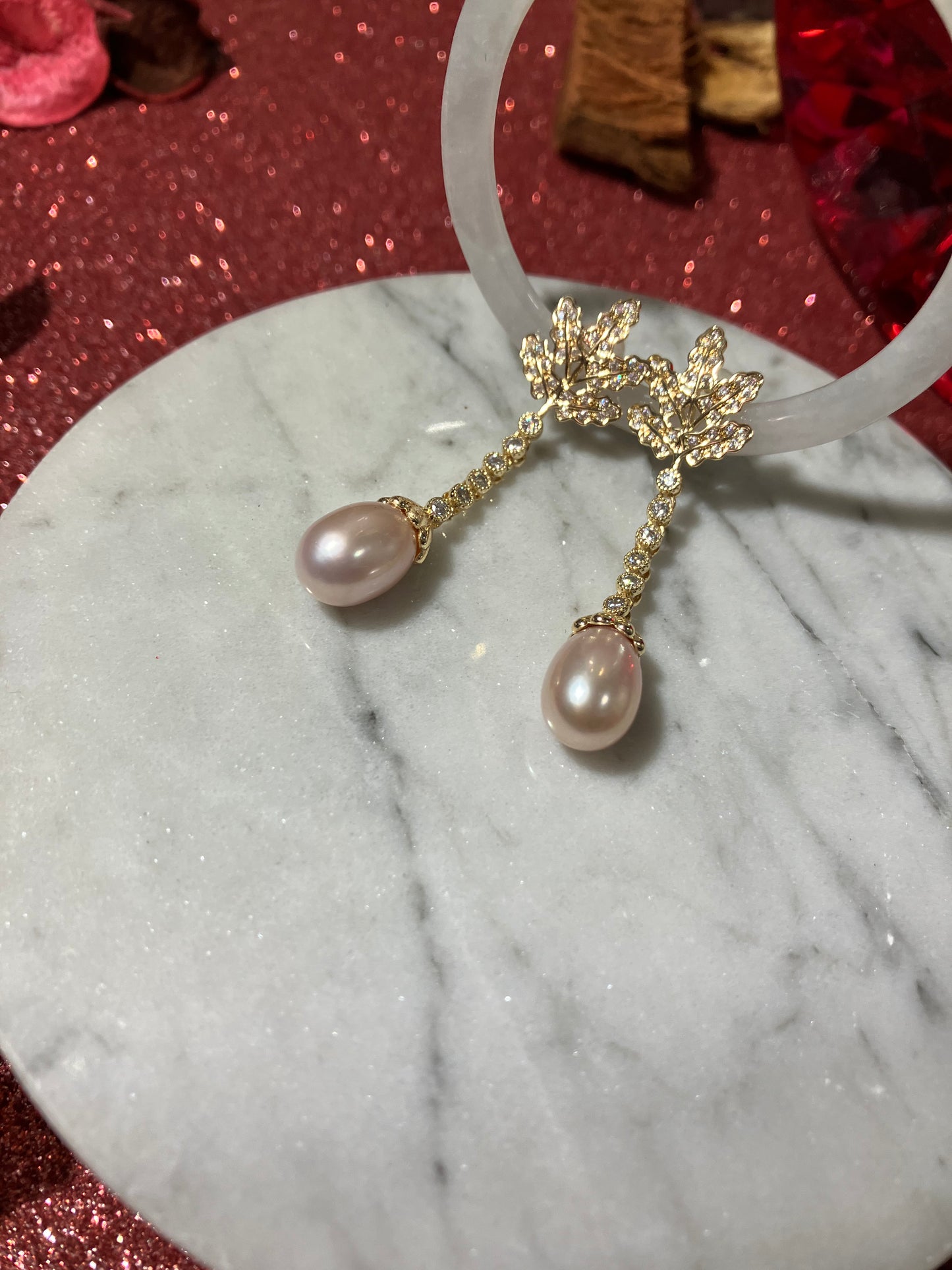 Natural Pearl Earrings 天然淡水珍珠 耳環(JPE0001)