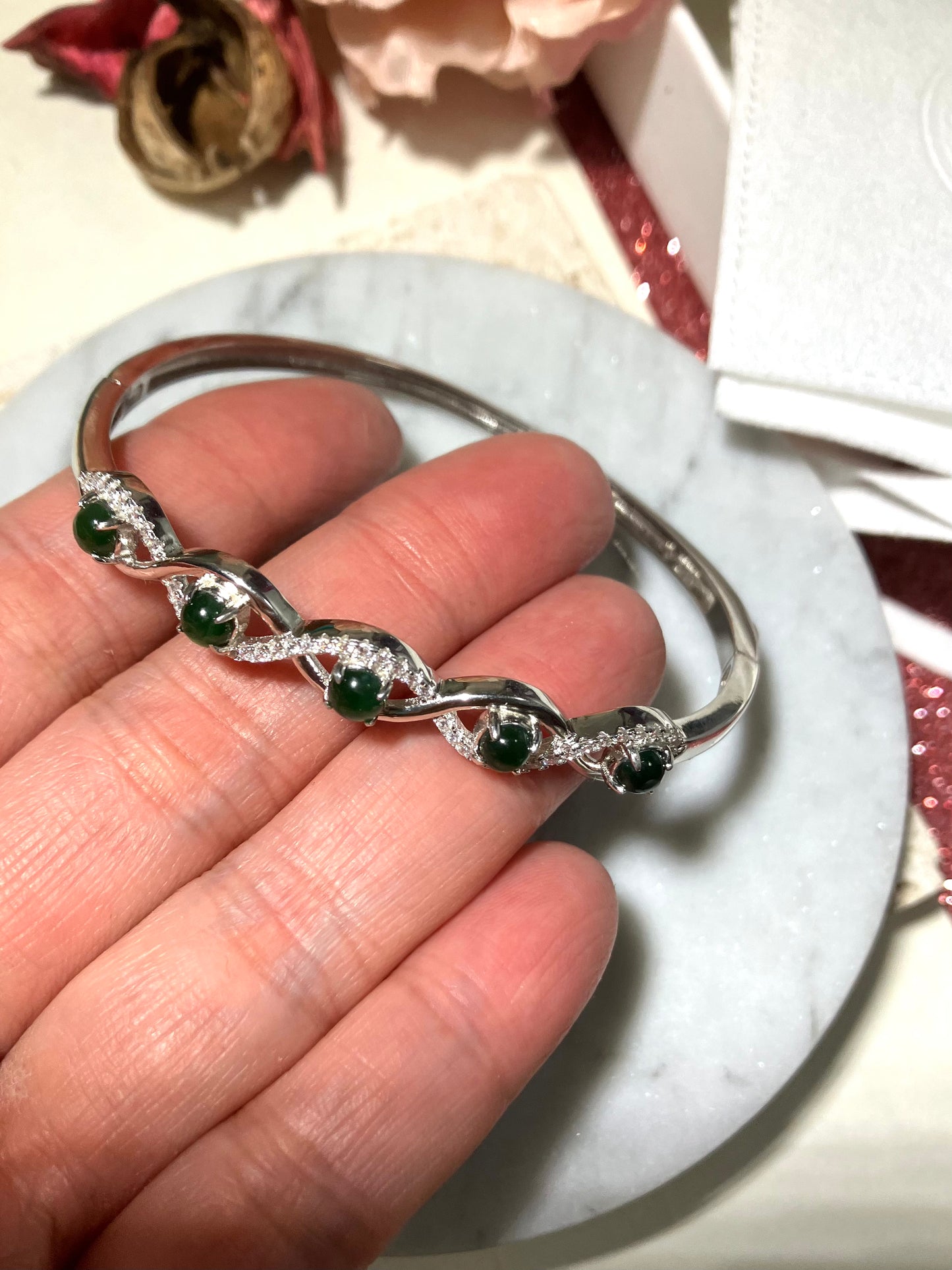 Jadeite Bracelet｜天然綠翡翠手鈪 (JS0139)