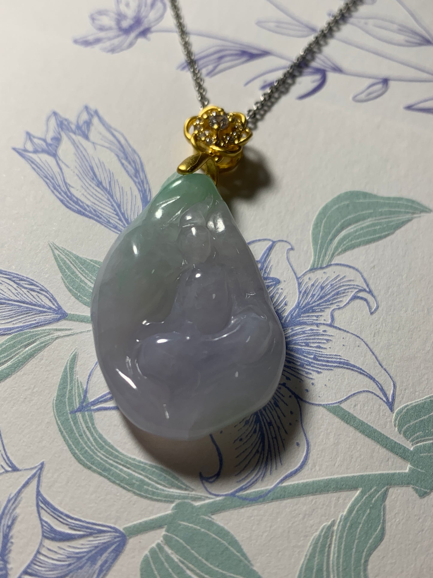 Jadeite Pendant ｜Natural Jade Buddha Pendant